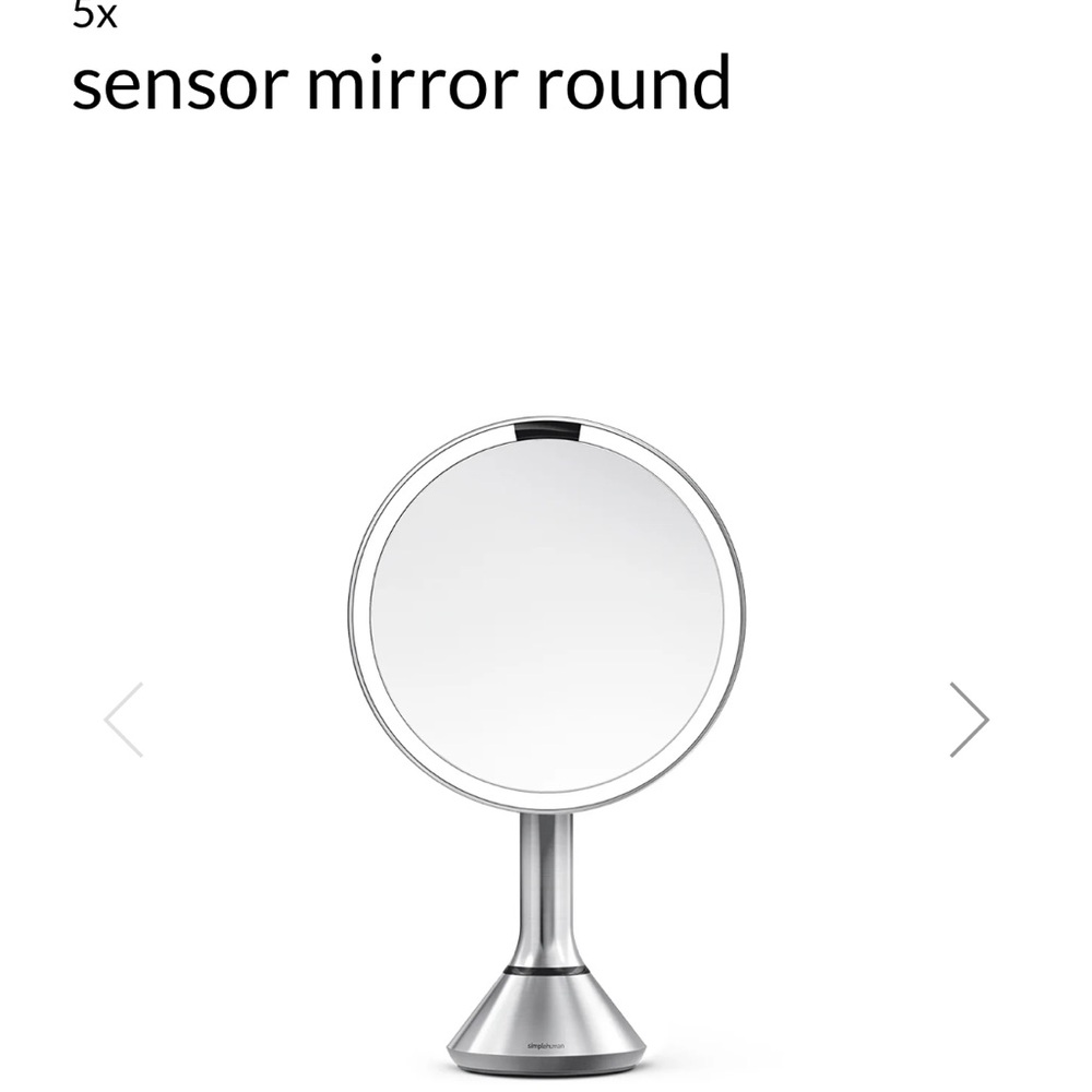 8" simple human sensor mirror